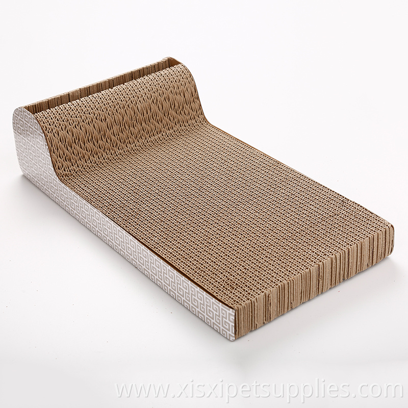 wholesale P shape cardboard cat scratcher cat playing toy